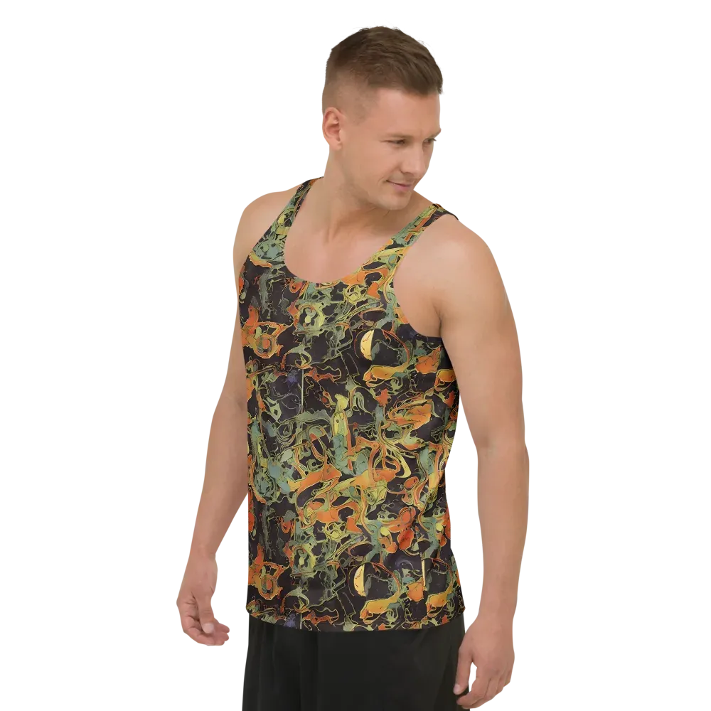 Ember Tangle on Men's Tank Top — Left Front