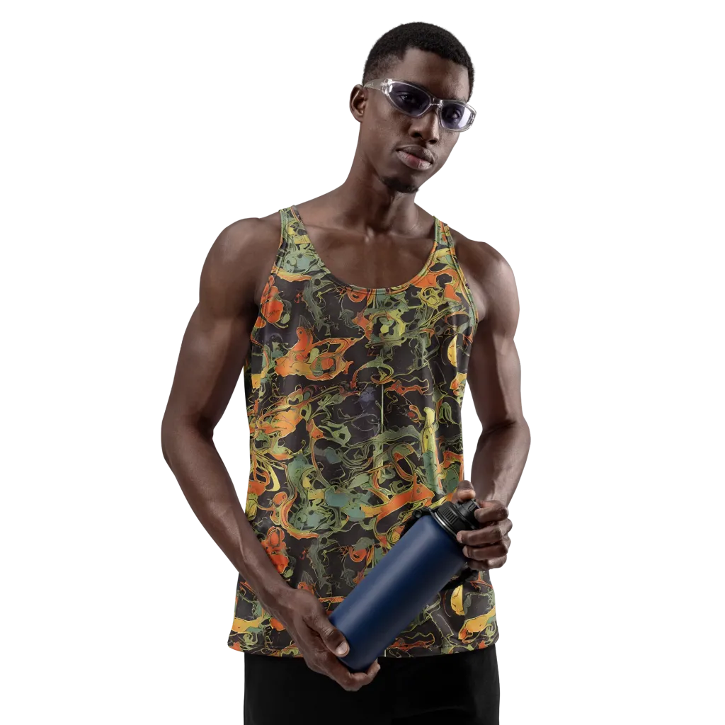 Ember Tangle on Men's Tank Top — Front