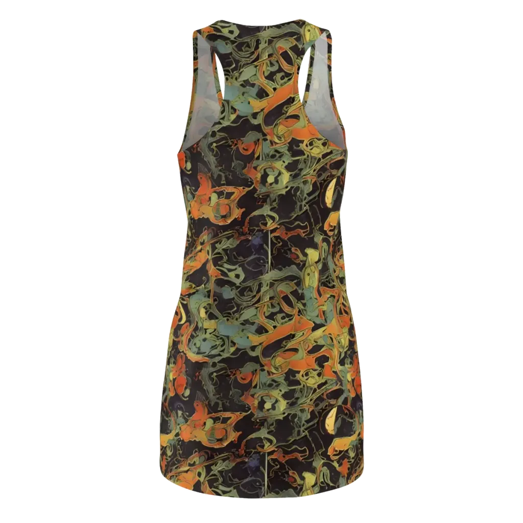 Ember Tangle on Racerback Dress — Back