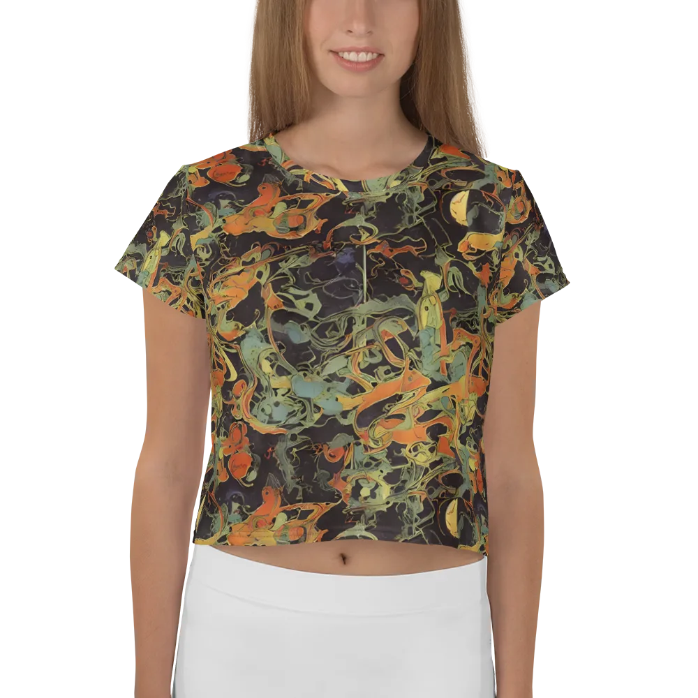 Ember Tangle on Crop Tee — Front