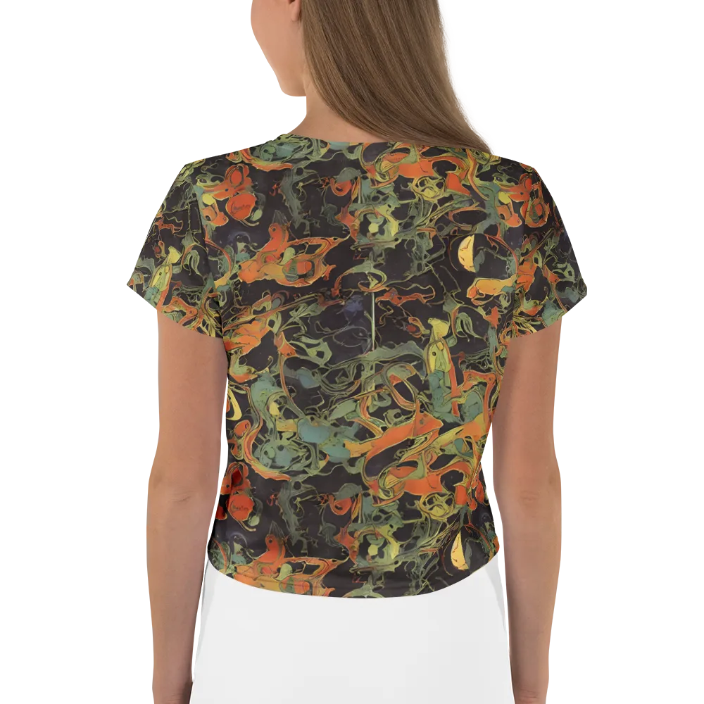 Ember Tangle on Crop Tee — Back