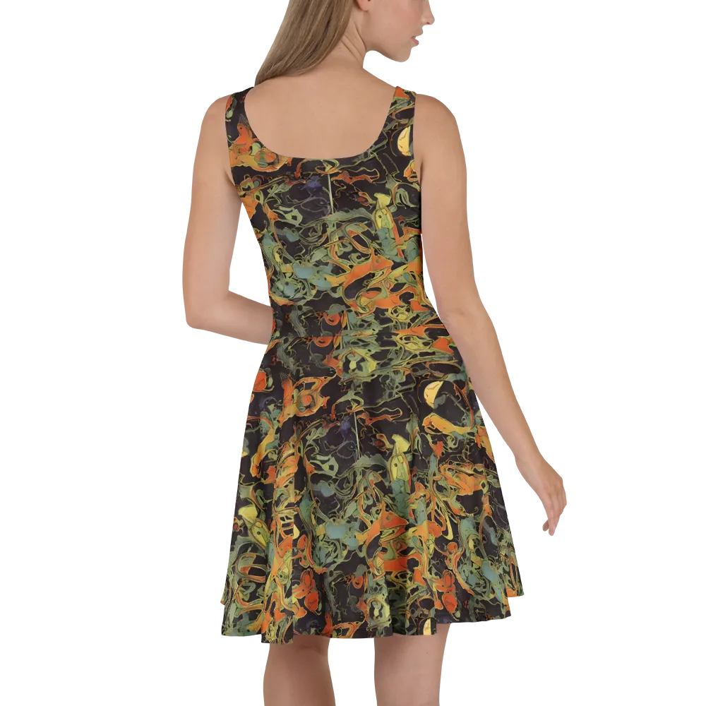 Ember Tangle on Skater Dress — Back