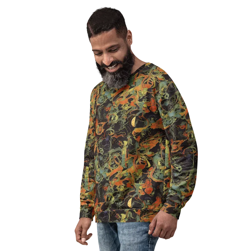 Ember Tangle on Sweatshirt — Left Front