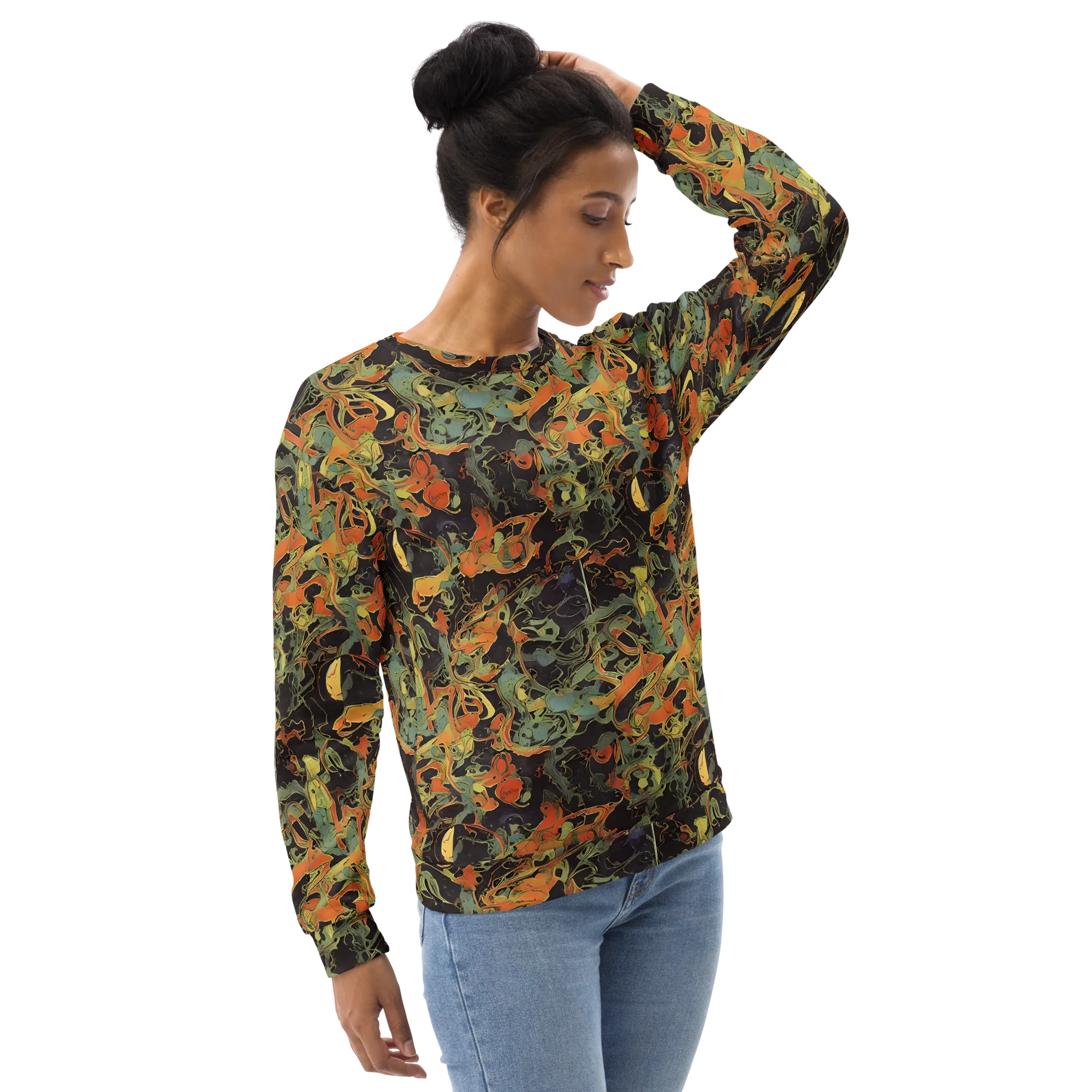 Ember Tangle on Sweatshirt — Right Front