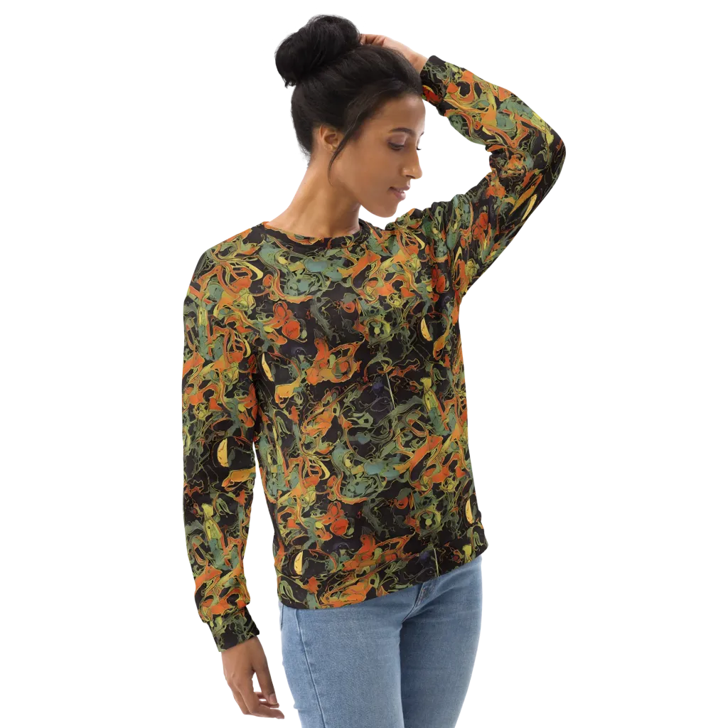 Ember Tangle on Sweatshirt — Right Front