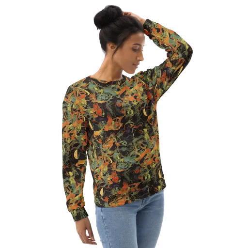 Ember Tangle on a Sweatshirt