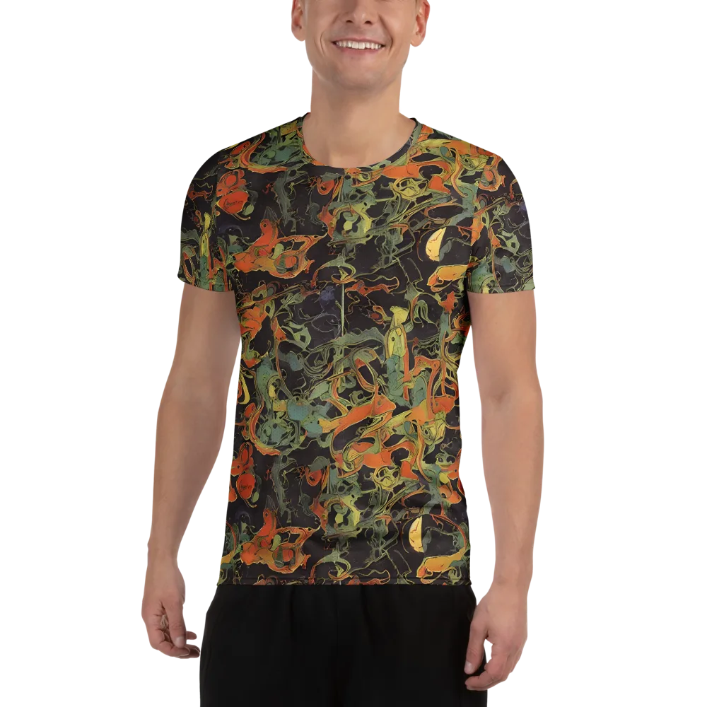 Ember Tangle on Men's Athletic T-Shirt — Front
