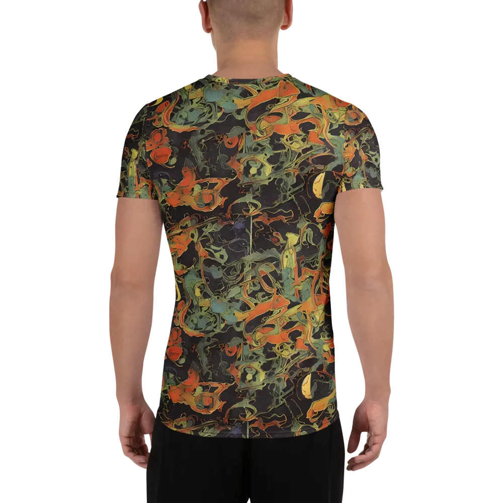 Ember Tangle on Men's Athletic T-Shirt — Back
