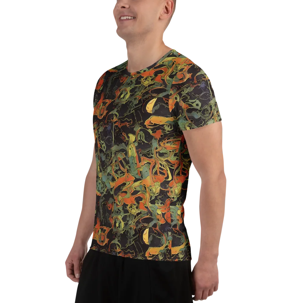 Ember Tangle on Men's Athletic T-Shirt — Left