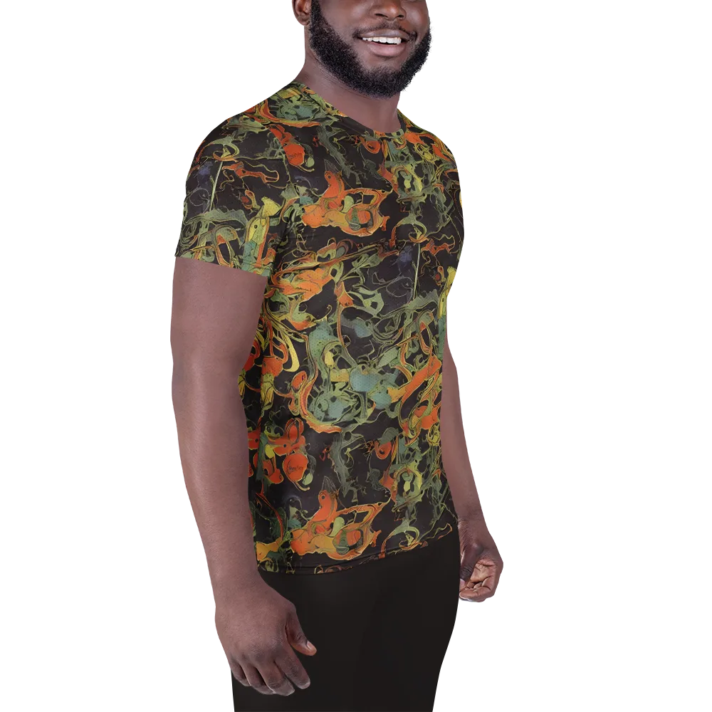 Ember Tangle on Men's Athletic T-Shirt — Right
