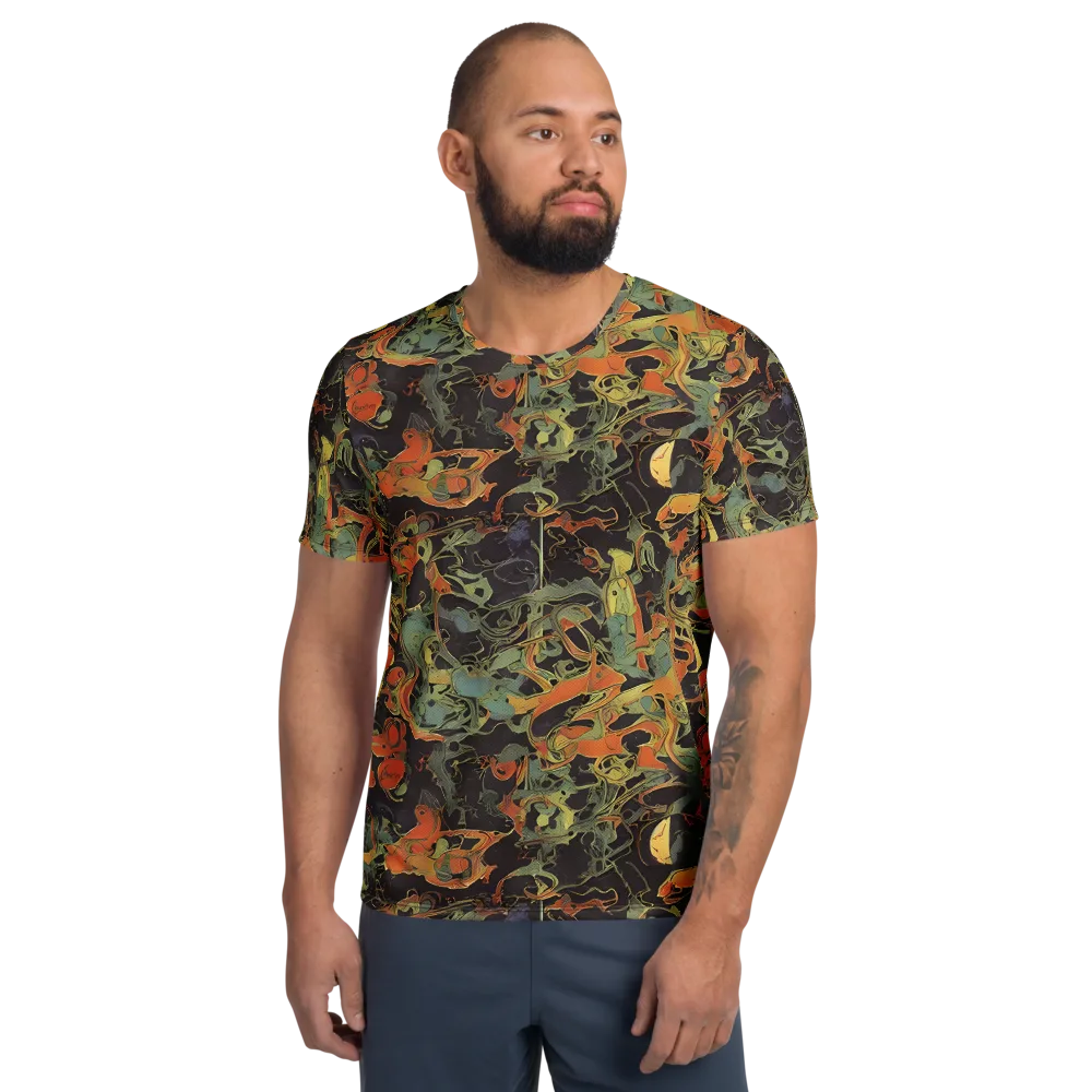 Ember Tangle on Men's Athletic T-Shirt — Front