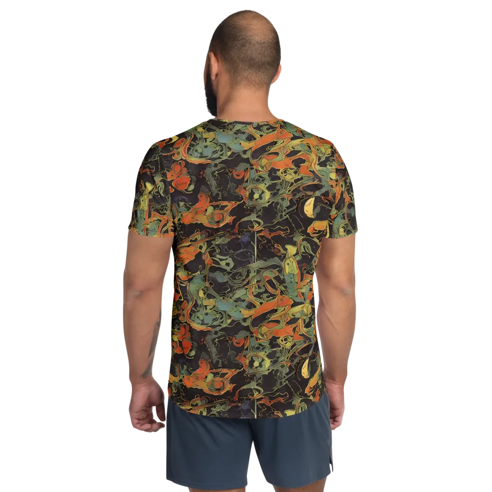 Ember Tangle on Men's Athletic T-Shirt — Back
