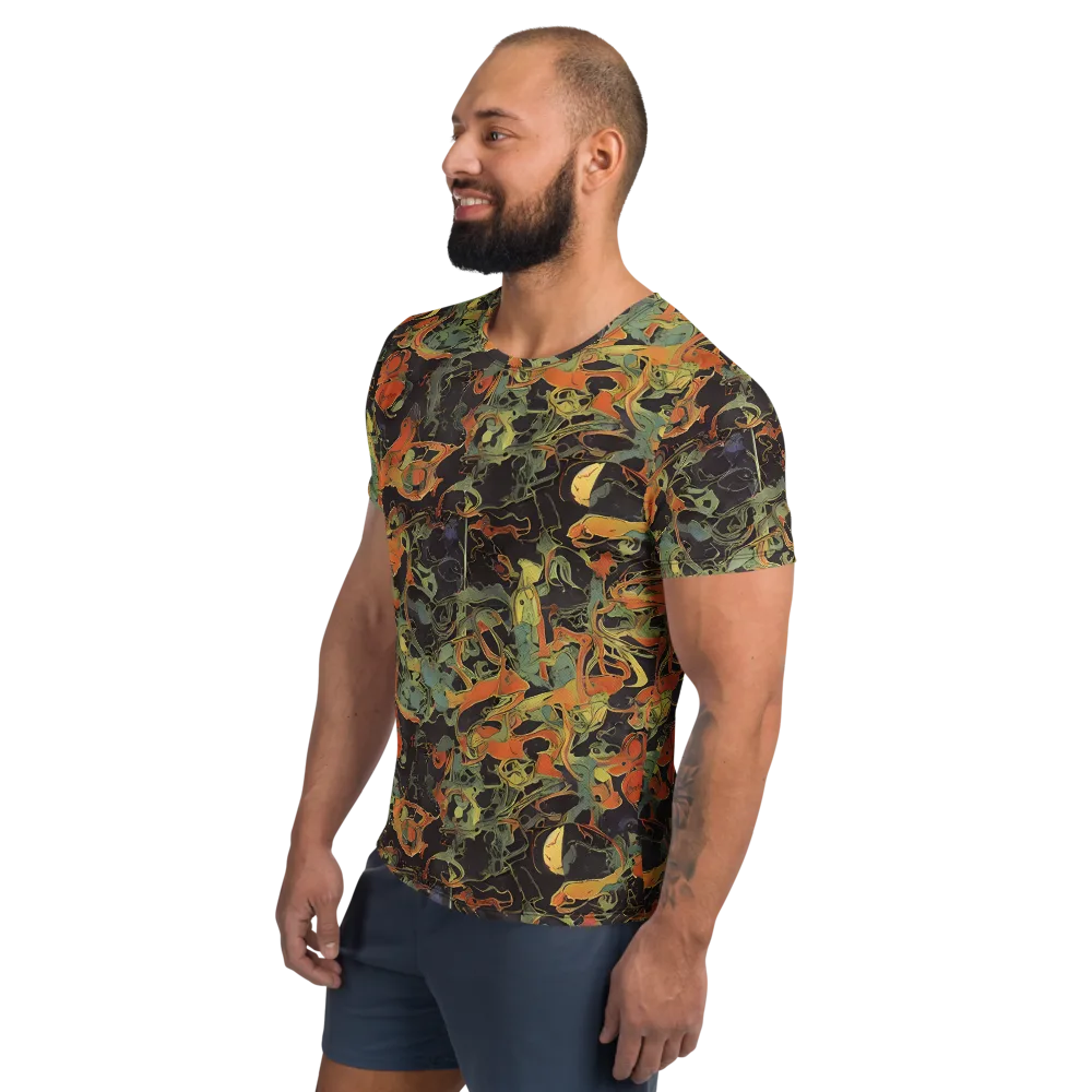Ember Tangle on Men's Athletic T-Shirt — Left