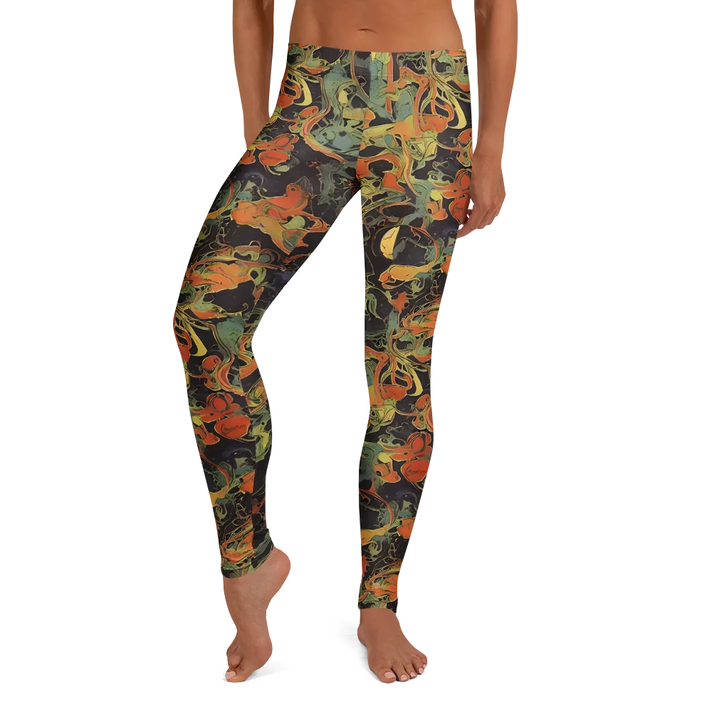 Ember Tangle on Leggings — Front