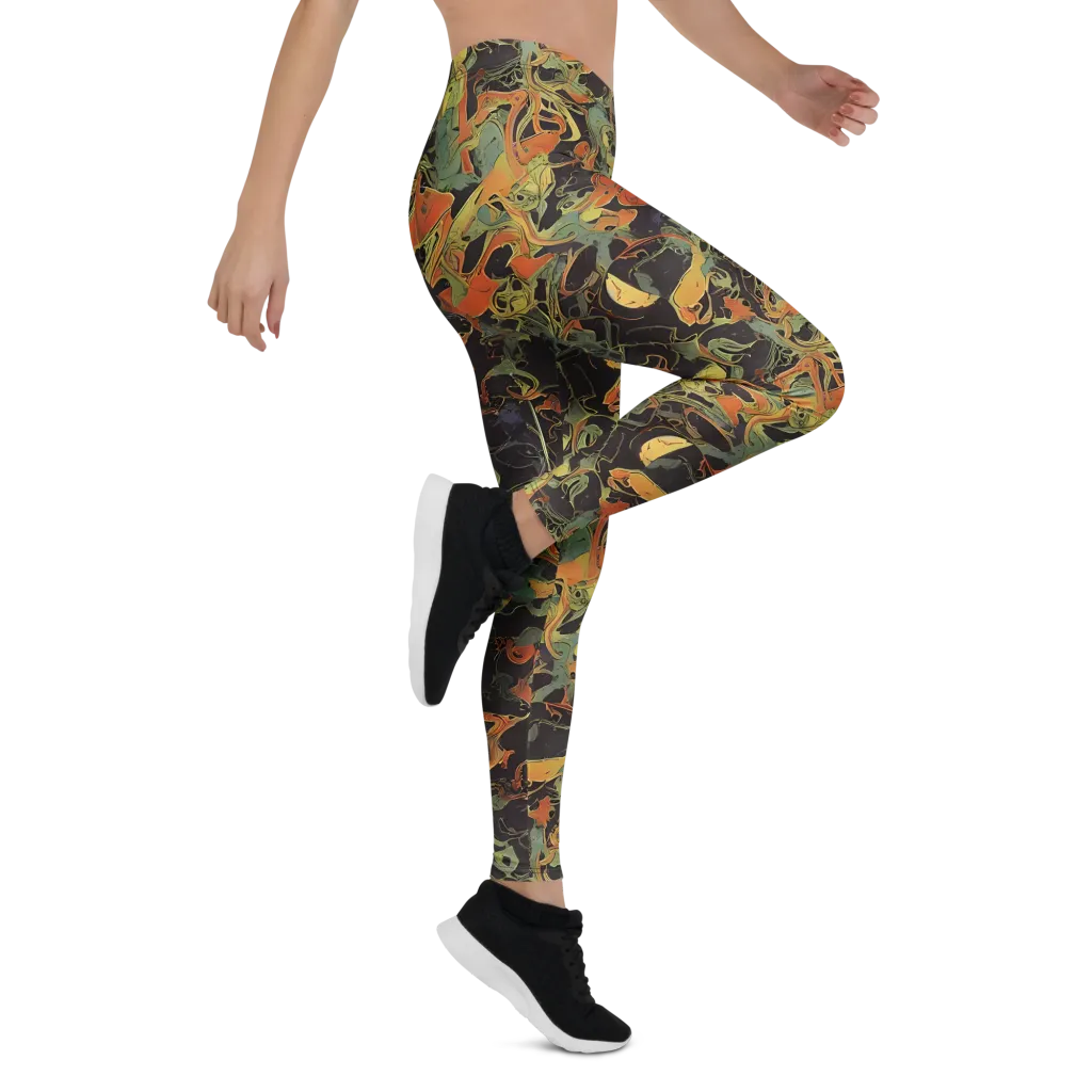 Ember Tangle on Leggings — Right
