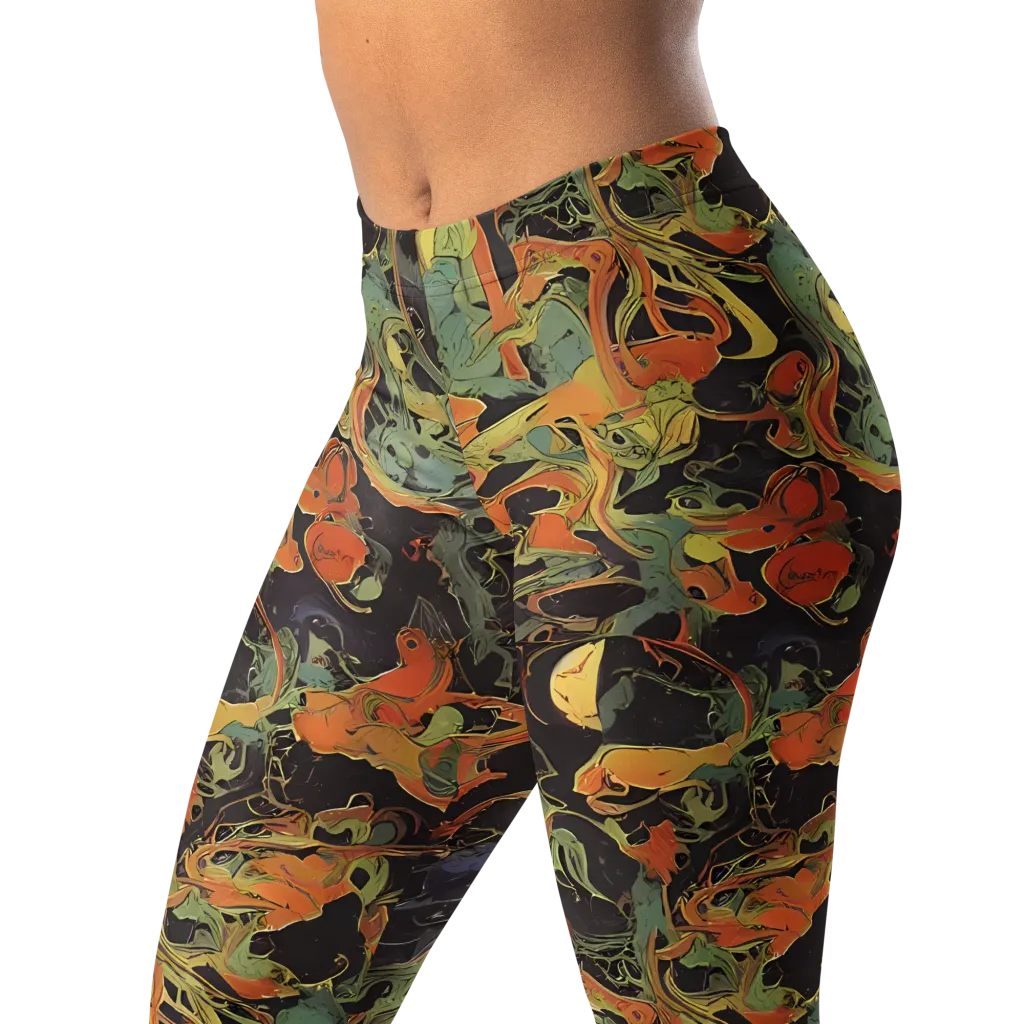 Ember Tangle on Leggings — Left Front