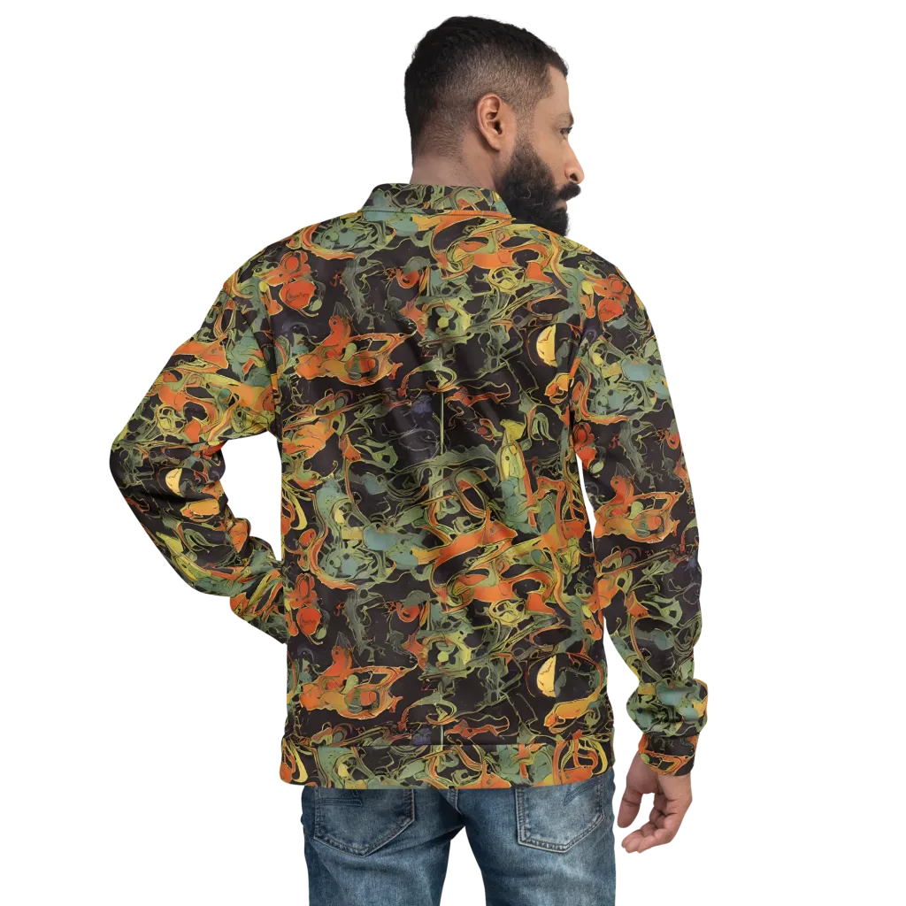 Ember Tangle on Bomber Jacket — Back