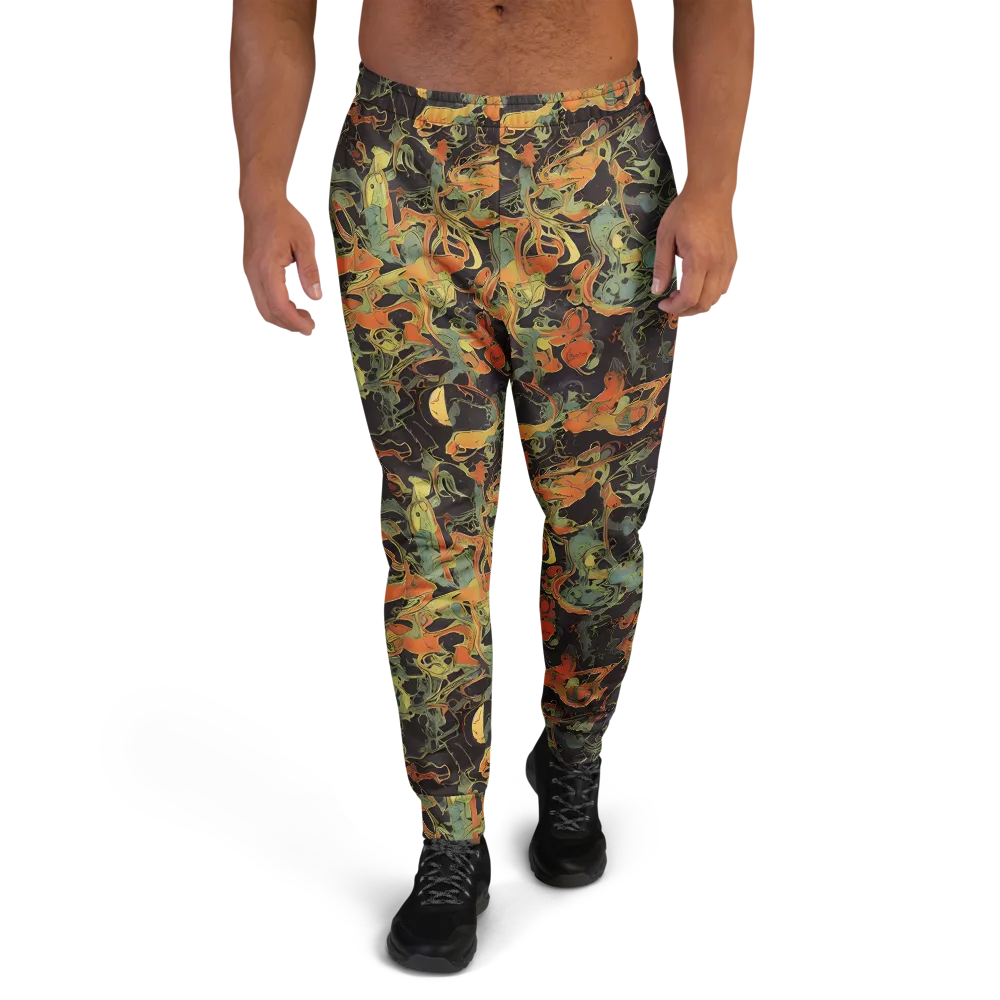 Ember Tangle on Men's Joggers — Front