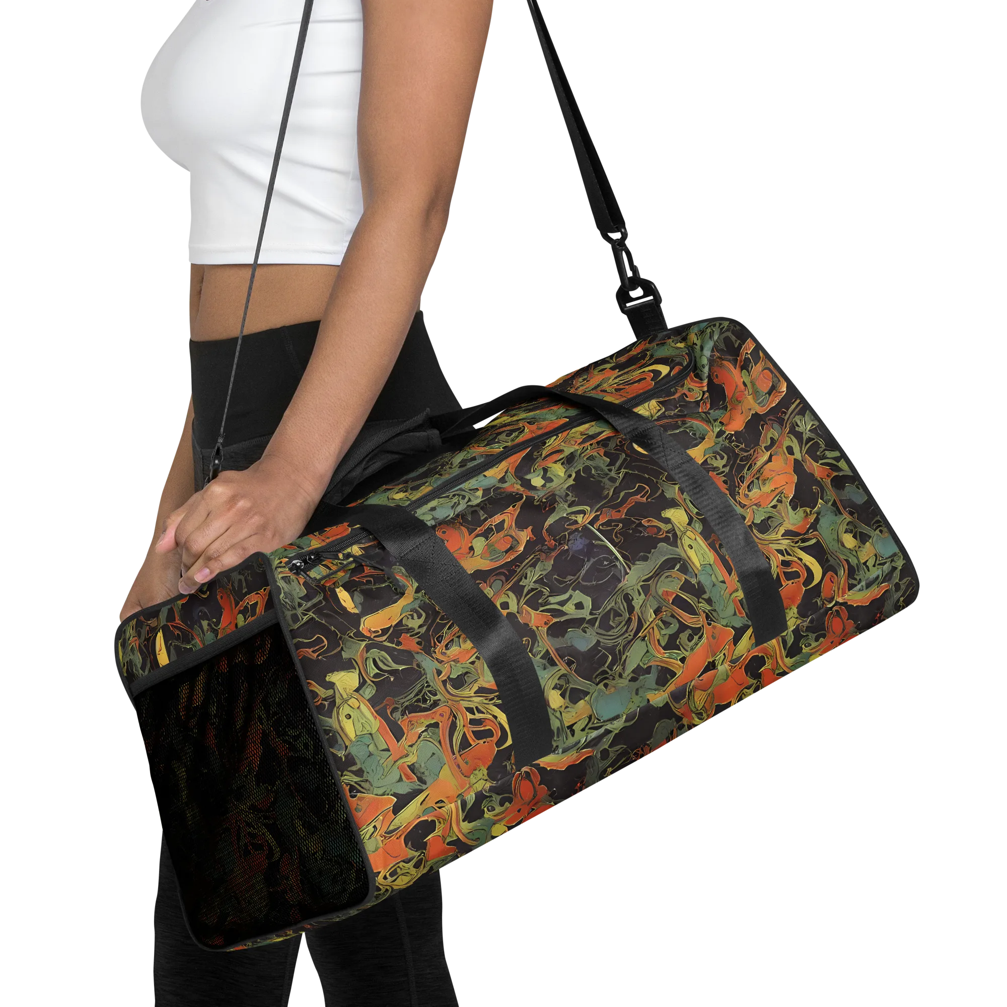 Ember Tangle on Duffle Bag — Front