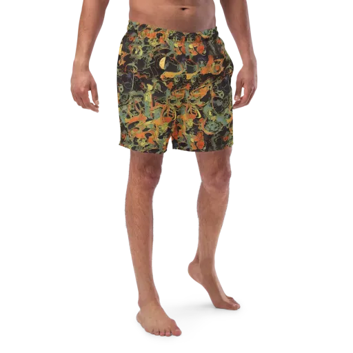 Ember Tangle on a Swim Trunks