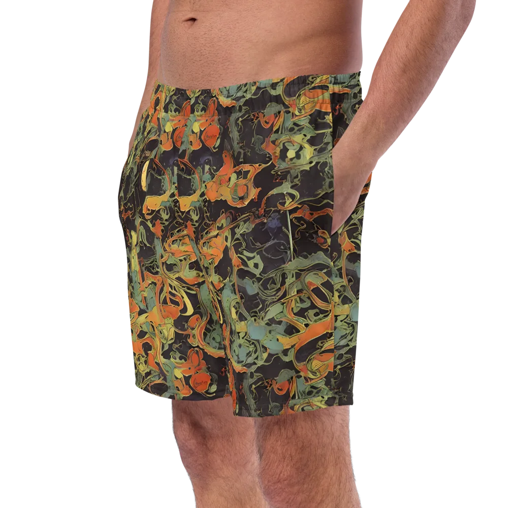 Ember Tangle on Swim Trunks — Left Front