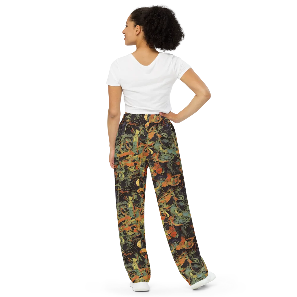 Ember Tangle on Wide-Leg Pants — Back