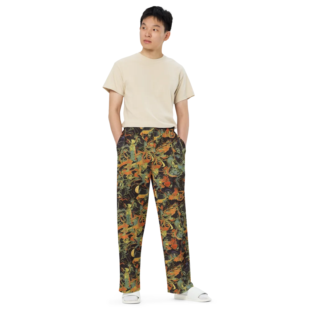 Ember Tangle on Wide-Leg Pants — Front