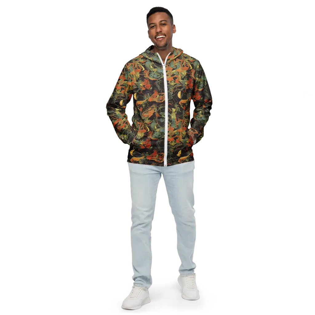 Ember Tangle on Men's Windbreaker — Front