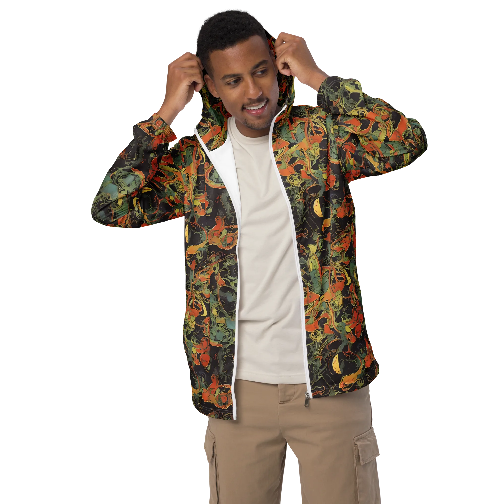Ember Tangle on Men's Windbreaker — Front