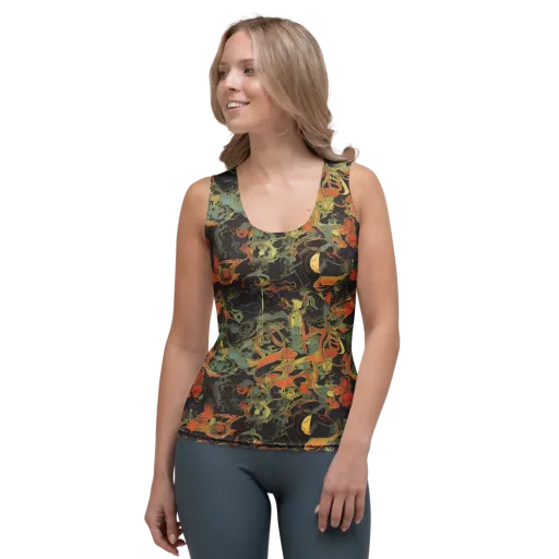 Ember Tangle on a Women's Tank Top