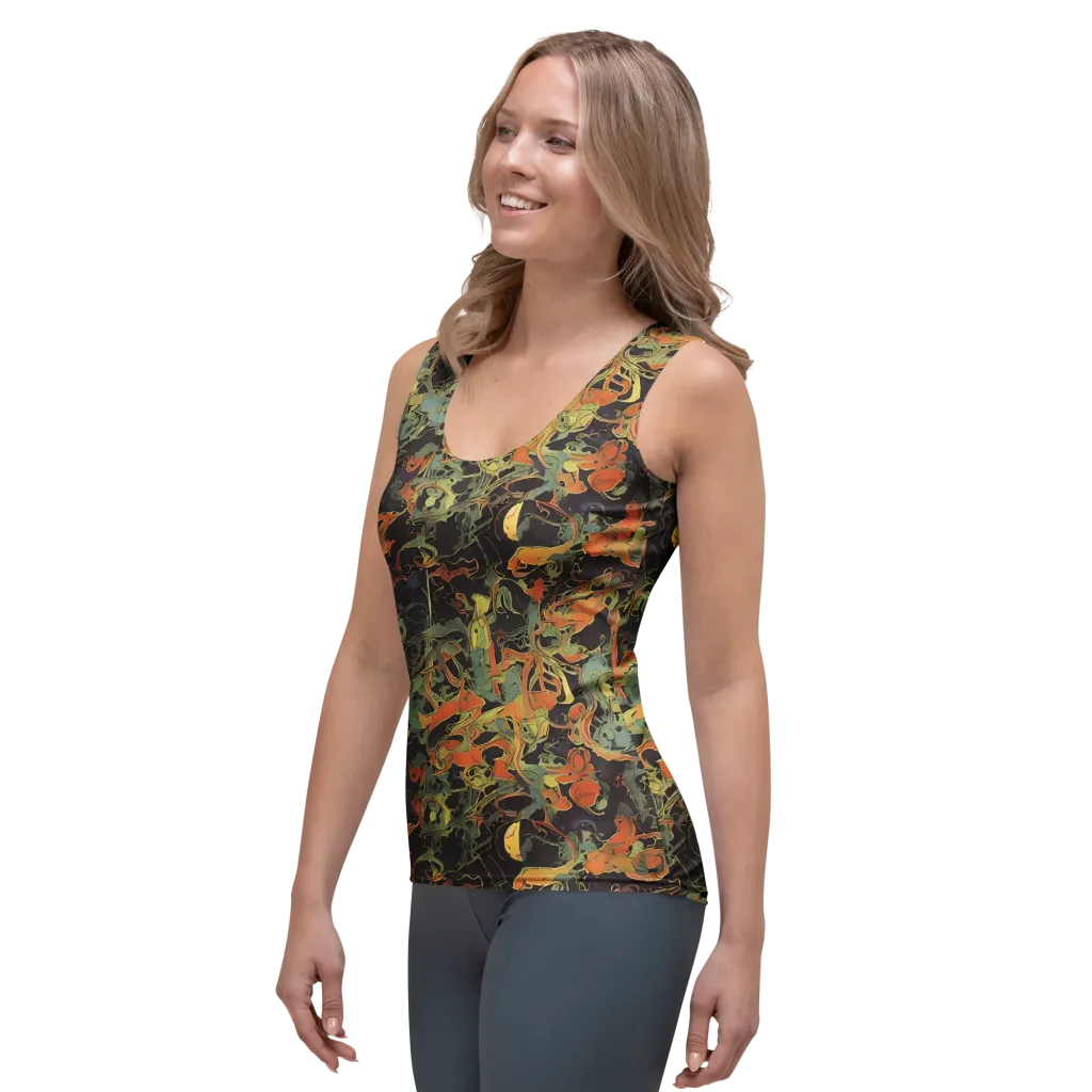 Ember Tangle on Women's Tank Top — Left Front