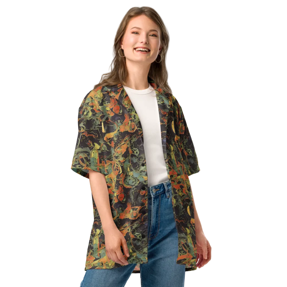 Ember Tangle on Button Shirt — Front