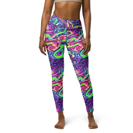 The Color Spiral on a Yoga Leggings