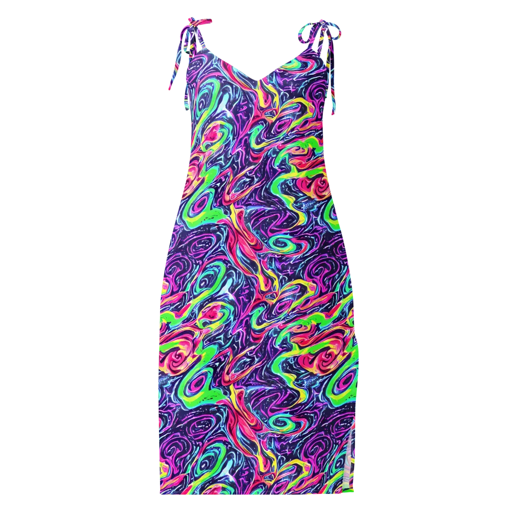The Color Spiral on Slip Dress — Front