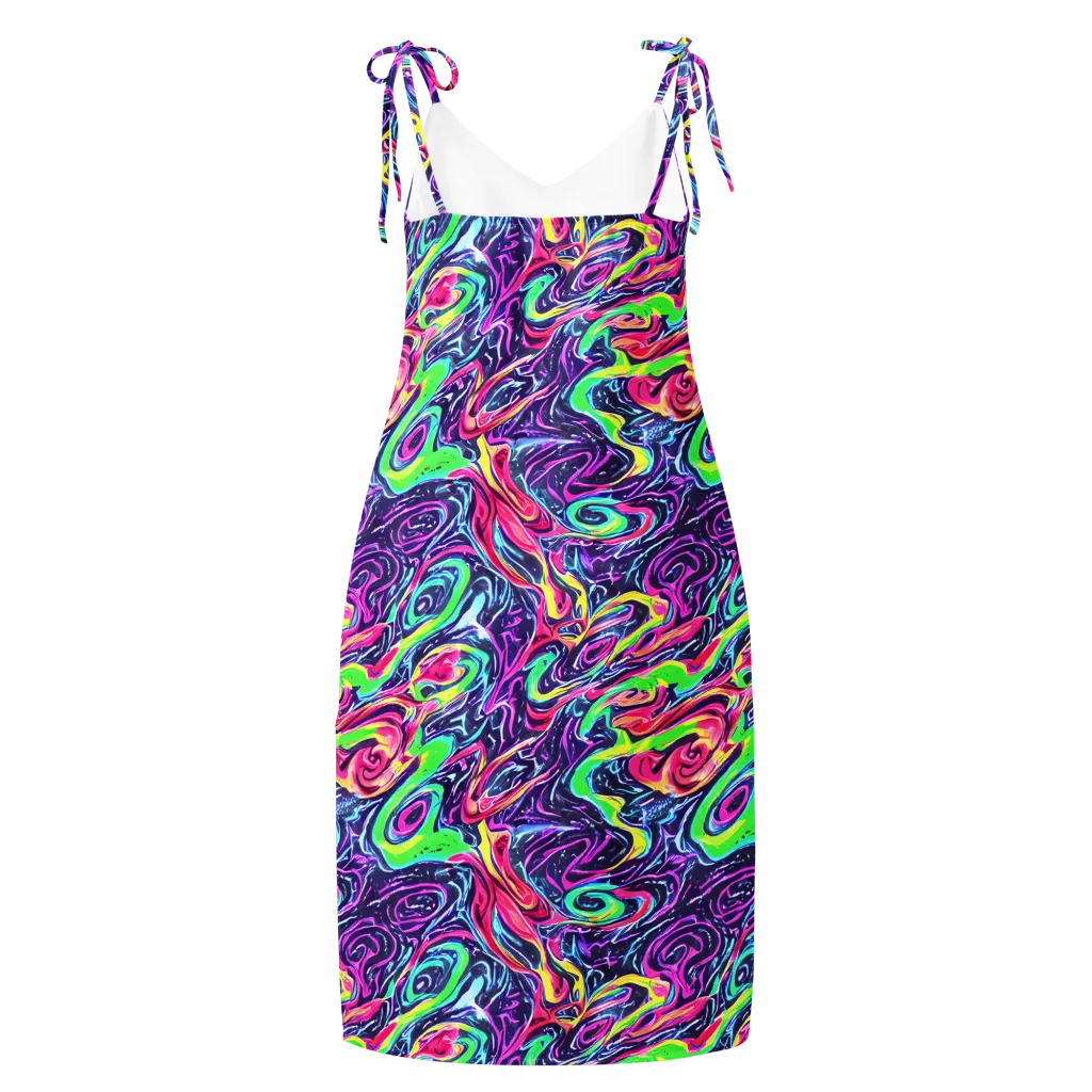 The Color Spiral on Slip Dress — Back