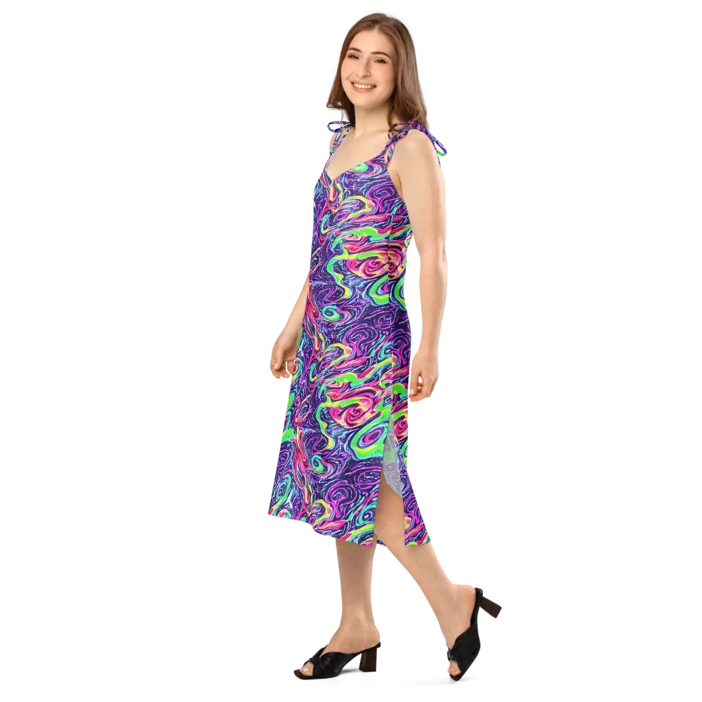 The Color Spiral on Slip Dress — Left Front