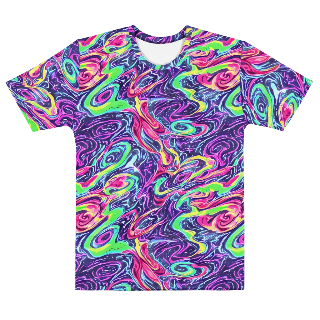 The Color Spiral on Men's Cotton Crew Neck T-Shirt — Front
