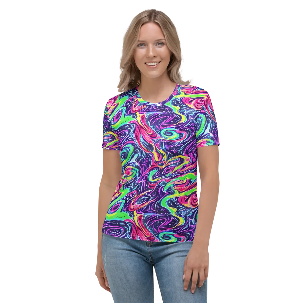 The Color Spiral on Women's Crew Neck T-Shirt — Front