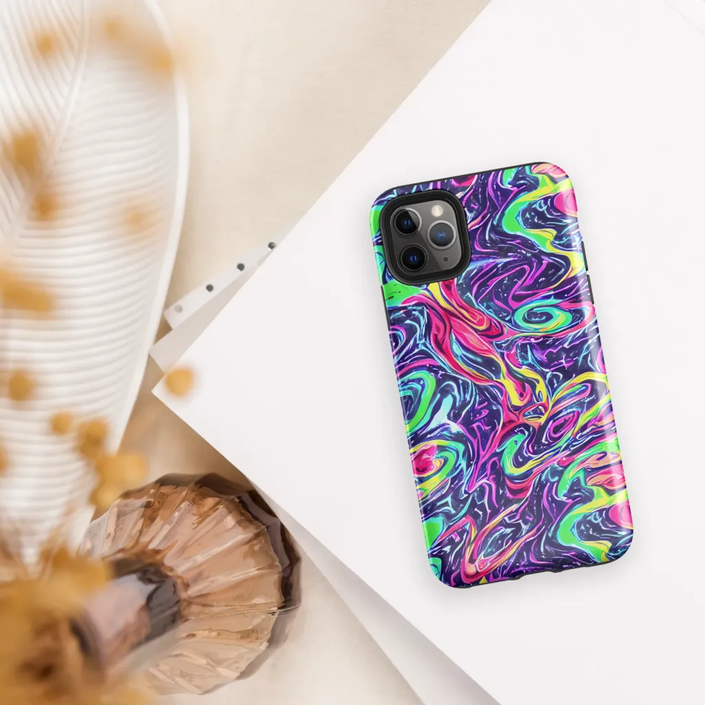 The Color Spiral on Tough Case for iPhone® — Front