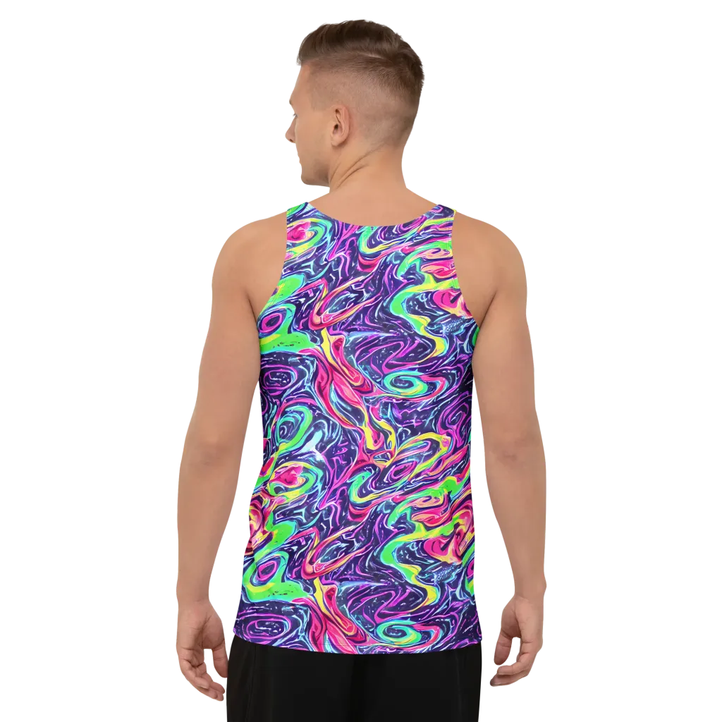The Color Spiral on Men's Tank Top — Back