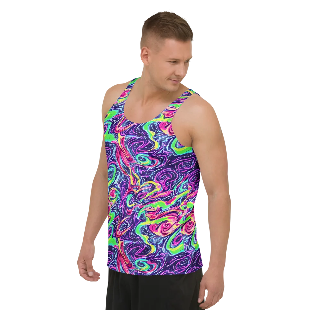 The Color Spiral on Men's Tank Top — Left Front