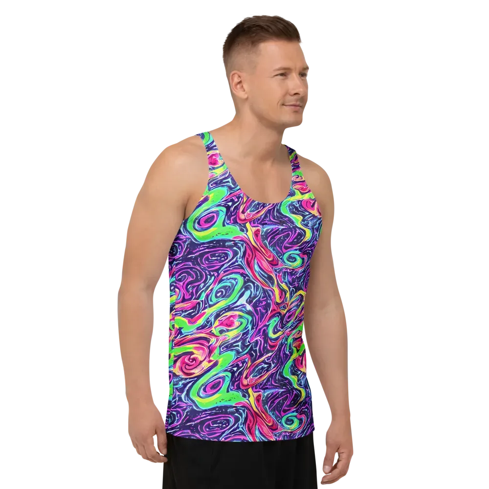 The Color Spiral on Men's Tank Top — Right Front