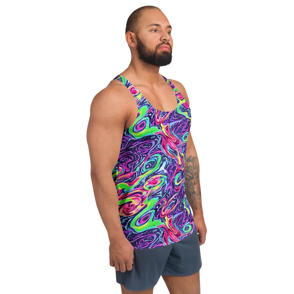 The Color Spiral on Men's Tank Top — Right Front