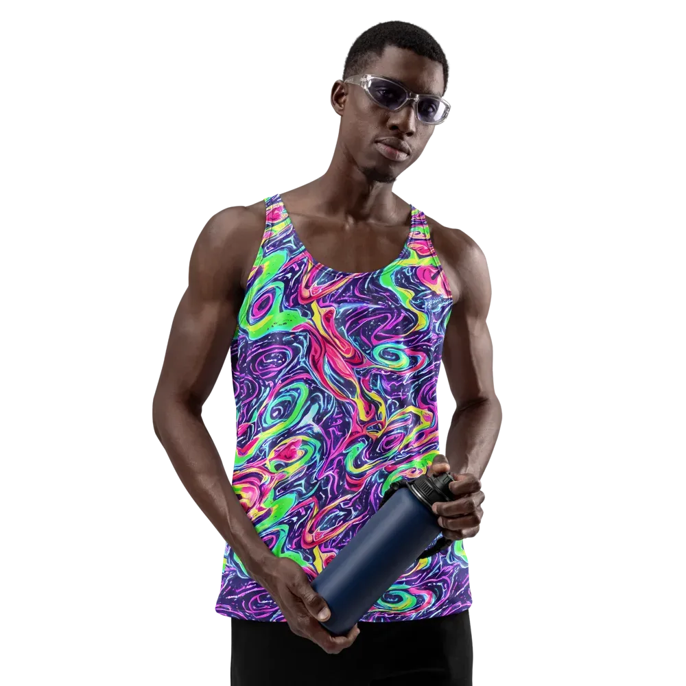 The Color Spiral on Men's Tank Top — Front