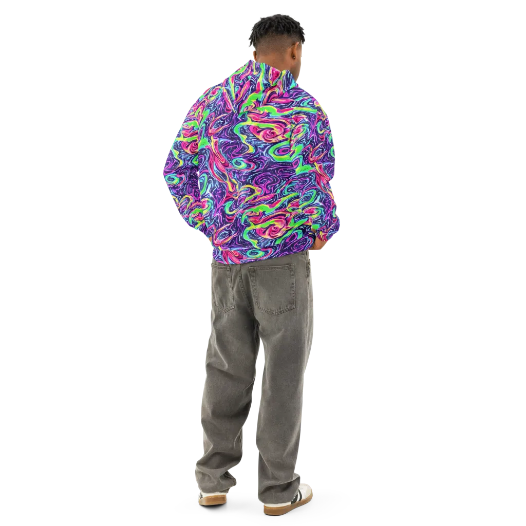 The Color Spiral on Cotton Hoodie — Back