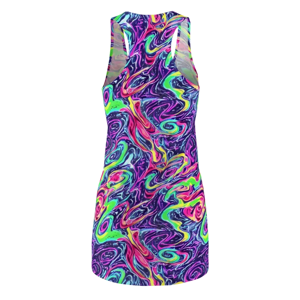 The Color Spiral on Racerback Dress — Back