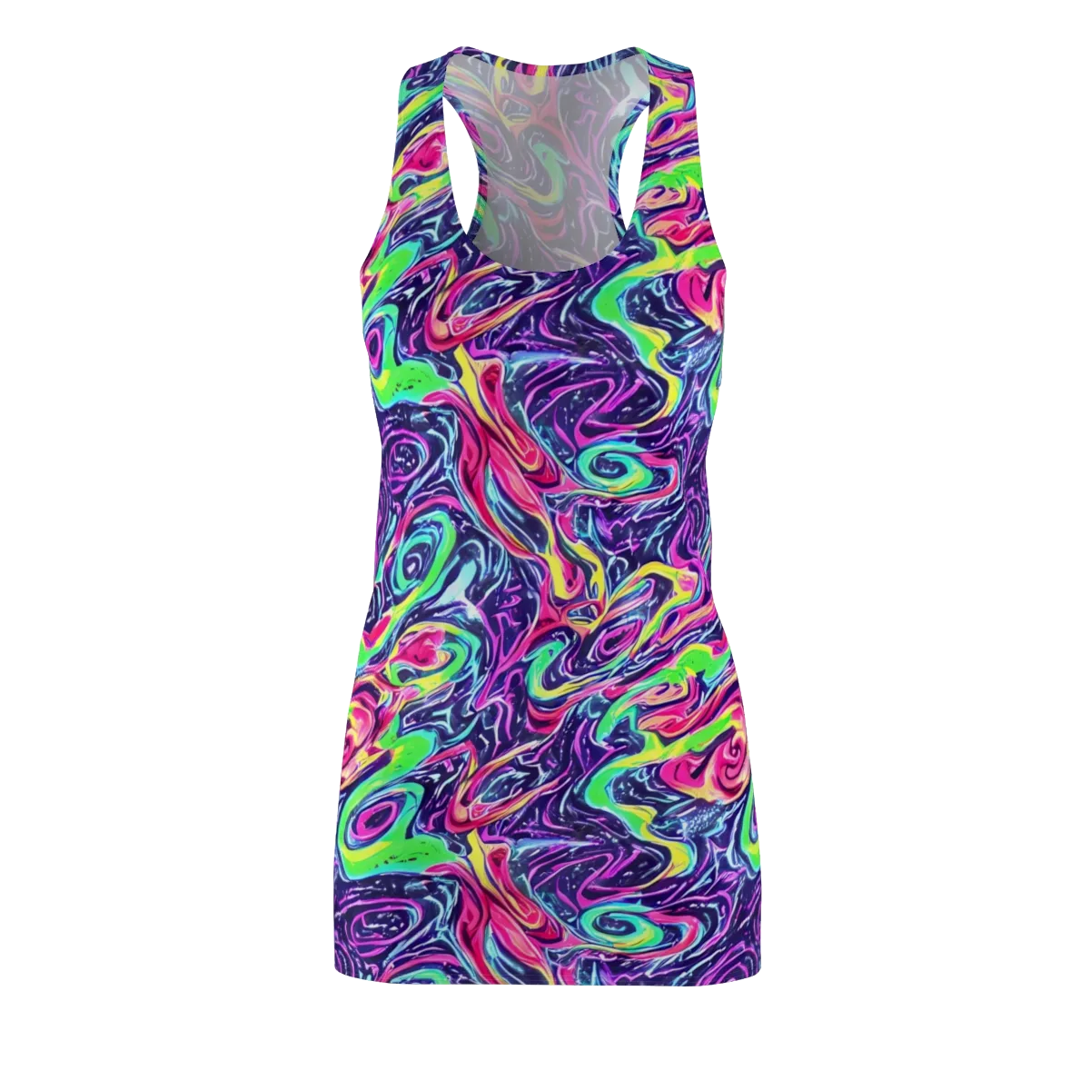 The Color Spiral on Racerback Dress — Front