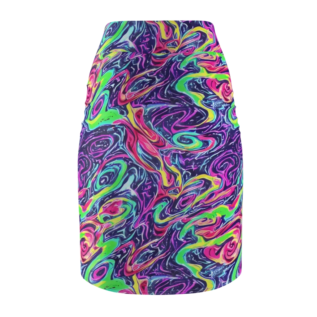 The Color Spiral on Pencil Skirt — Back