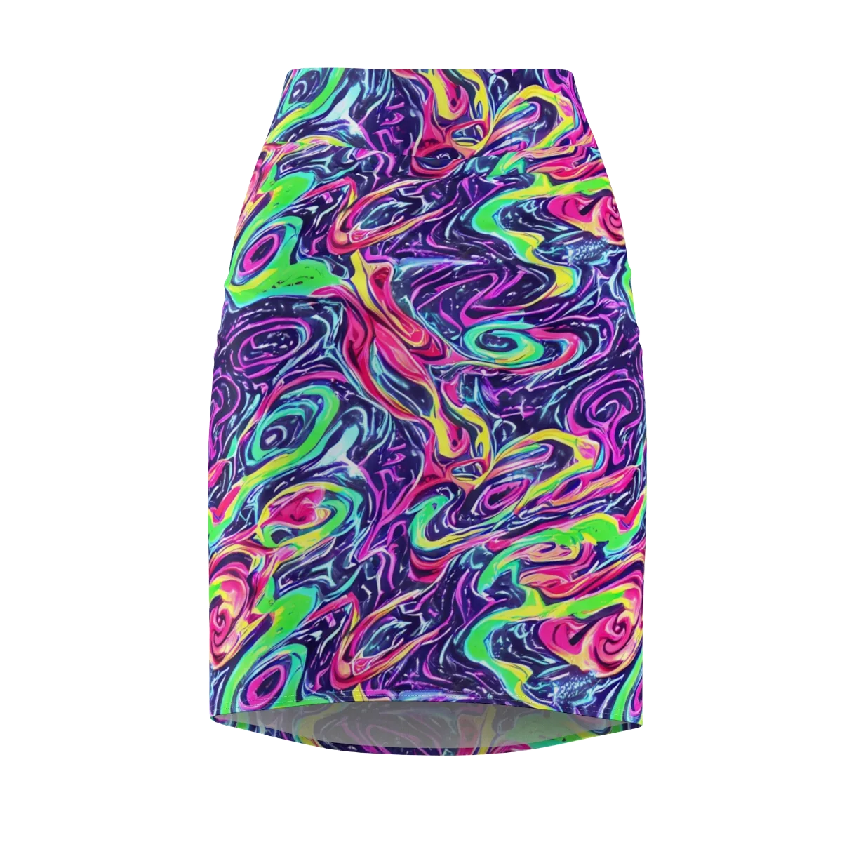 The Color Spiral on Pencil Skirt — Front