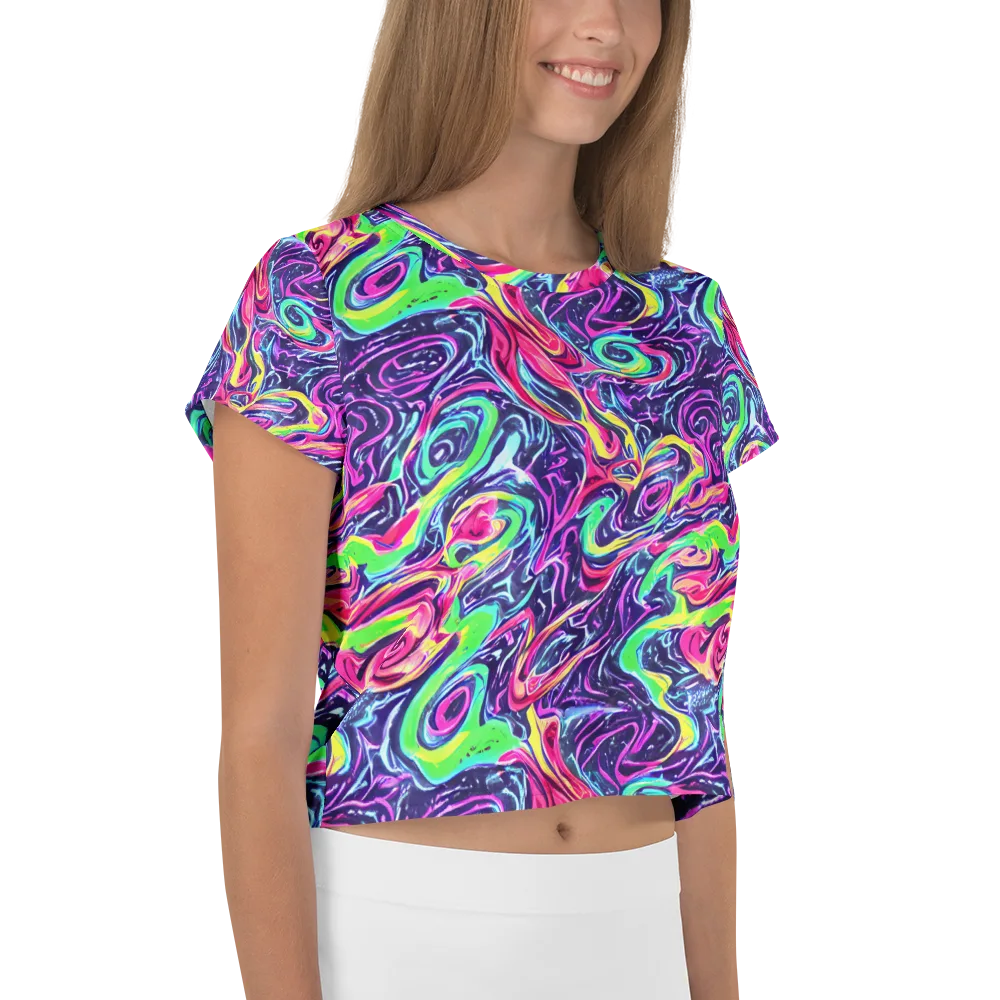 The Color Spiral on Crop Tee — Right